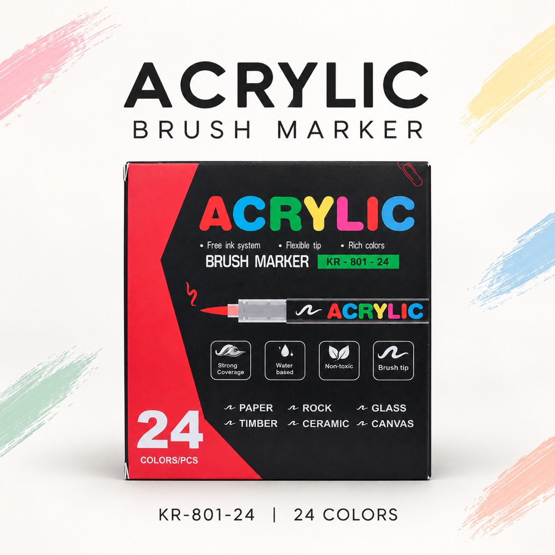 Acrylic paint marker pack