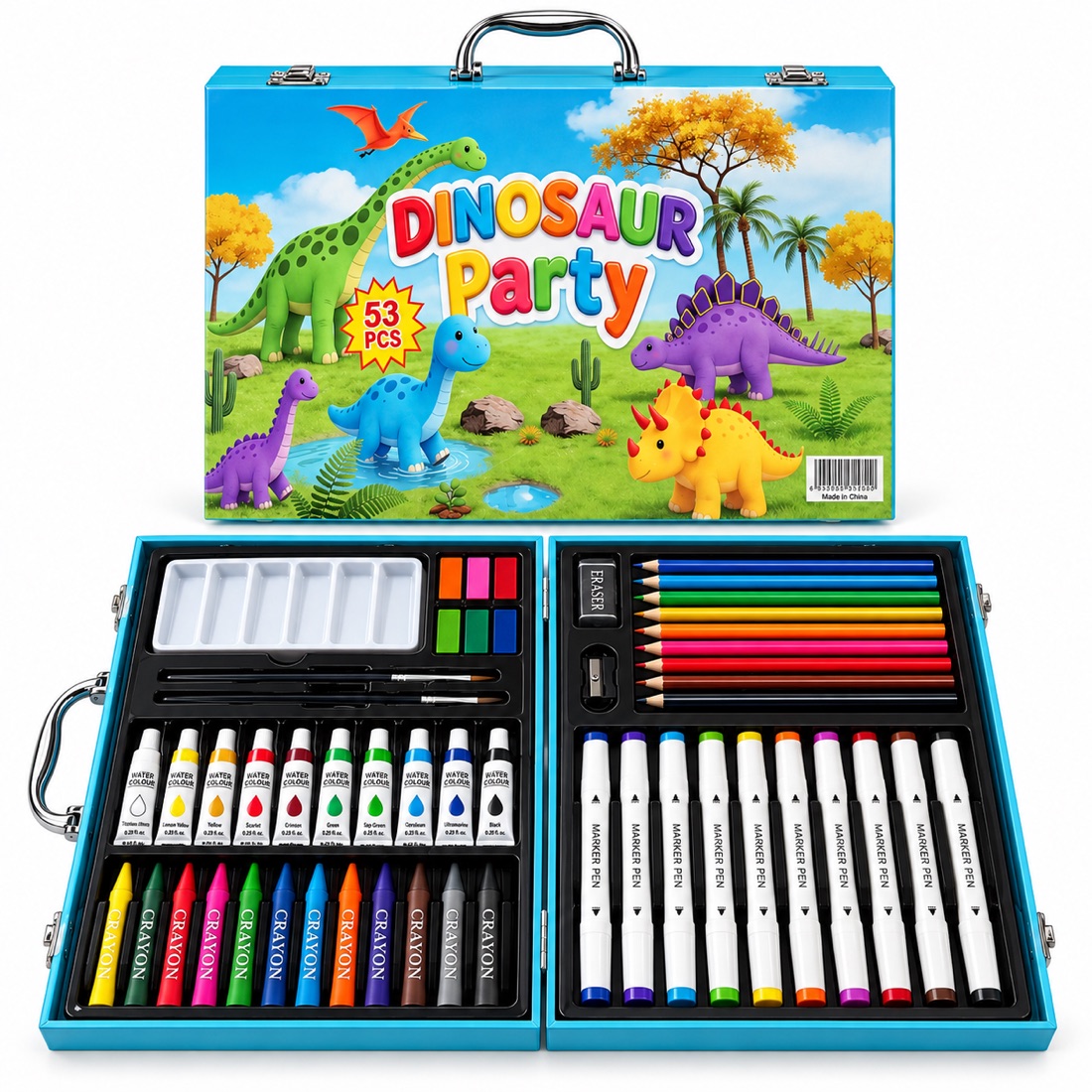 Dinosaur themed art gift set