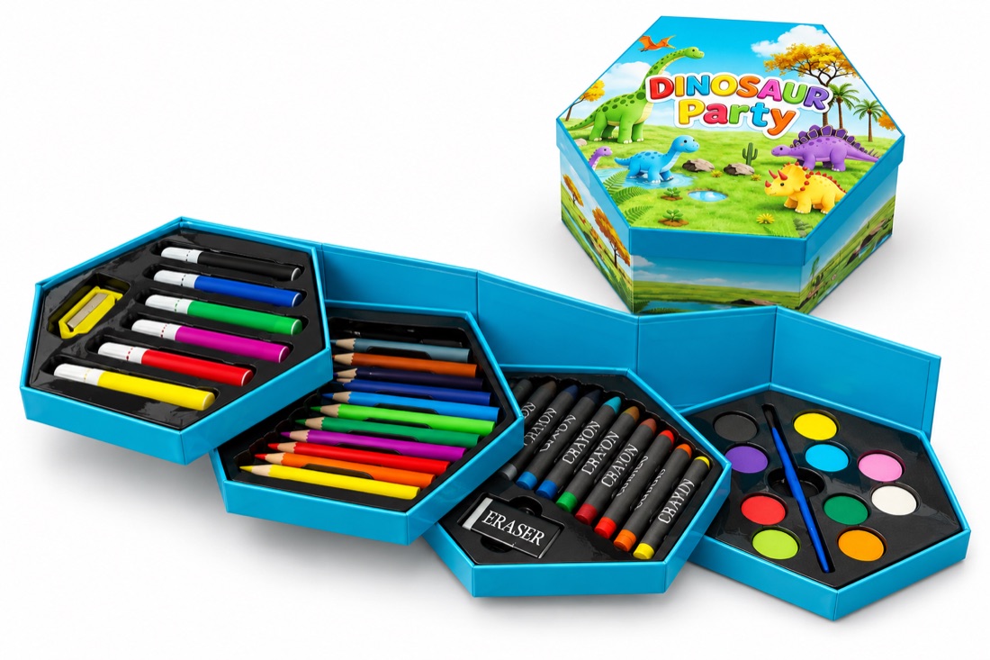 Fold-out creative art kit
