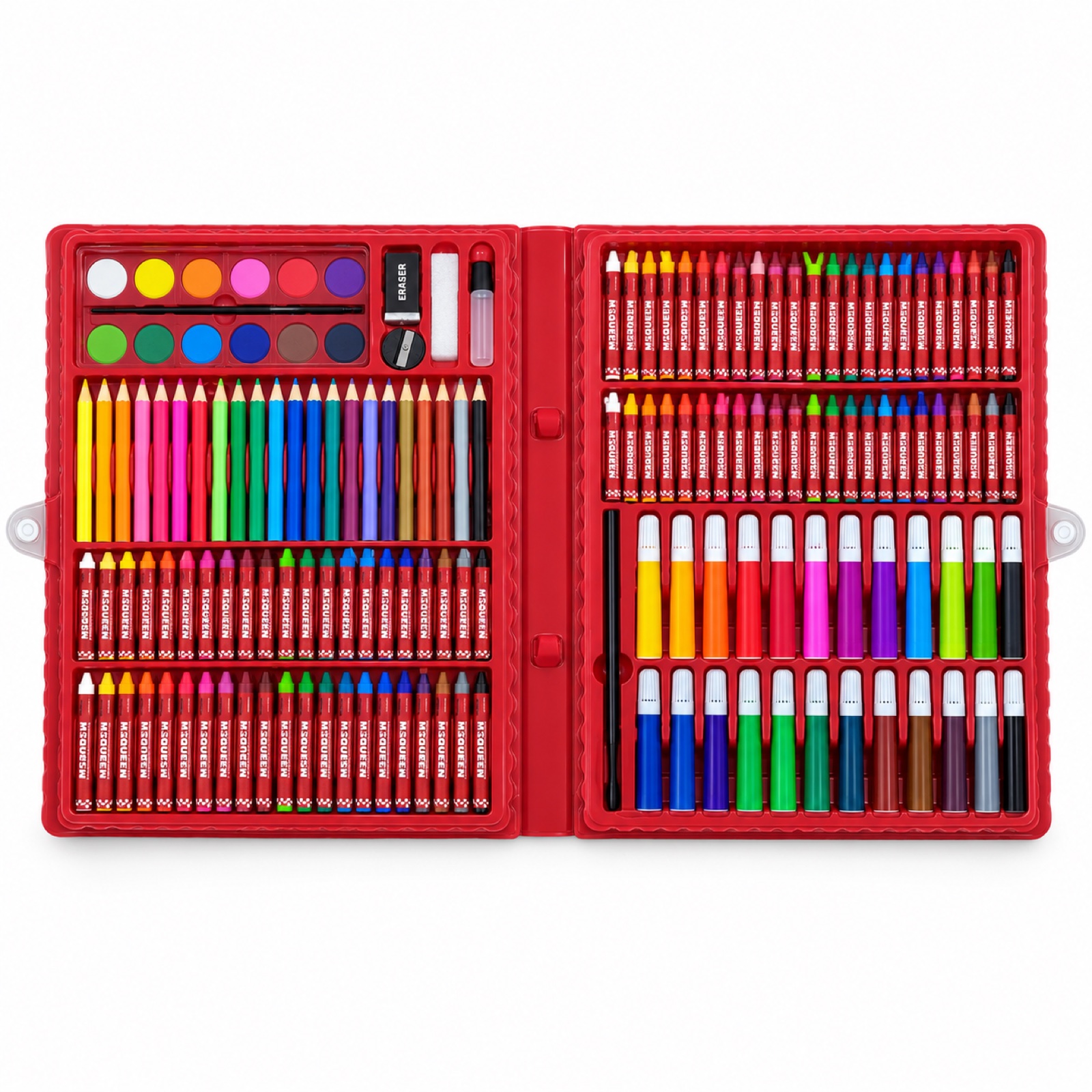 Open 168-piece creative stationery set